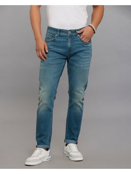 ROOKIES - Blue Low-Rise Ankle Length Stretch Jeans