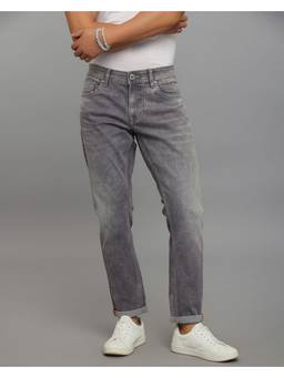 ROOKIES - Grey Low-Rise Ankle Length Stretch Jeans