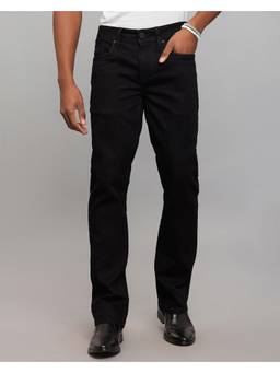 ROOKIES - Black Mid Rise Loose Boot Leg Stretch Jeans