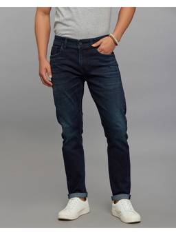 ROOKIES - Blue Low-Rise Ankle Length Classic Stretch Jeans