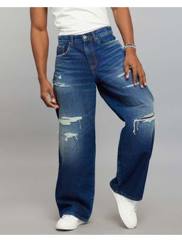 ROOKIES - Blue Extra Loose Fit Jeans