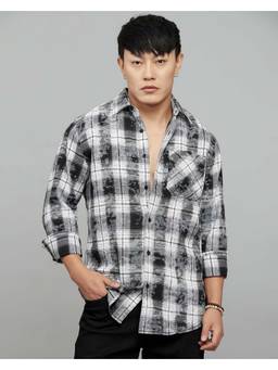 ROOKIES - Polycotton Grey Checks Shirt