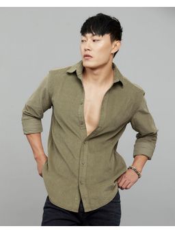 ROOKIES - Cotton Green Solid Shirt