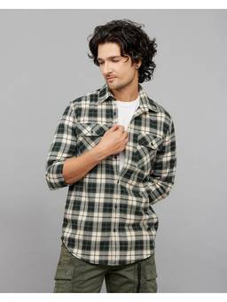 ROOKIES - Polyester Green Checks Shirt