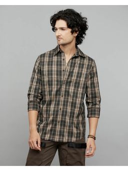 ROOKIES - Polyester Beige Checks Shirt