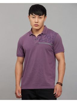 ROOKIES - Lavender Half Sleeves Pique Polo T-Shirt