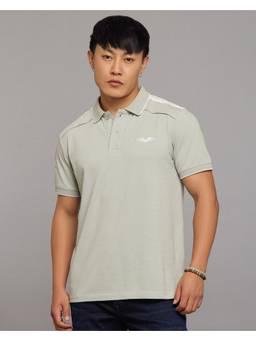 ROOKIES - Light Green Half Sleeves Pique Polo T-Shirt