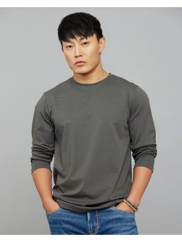 ROOKIES - Dark Grey Full Sleeves Round Neck Tee