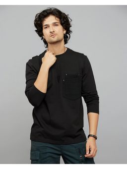 ROOKIES - Black Full Sleeves Round Neck Tee