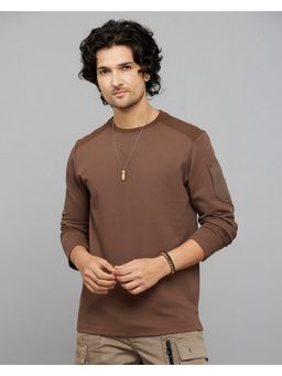 ROOKIES - Brown Full Sleeves Round Neck Tee
