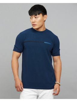 ROOKIES - Navy Blue Half Sleeves Round Neck Tee