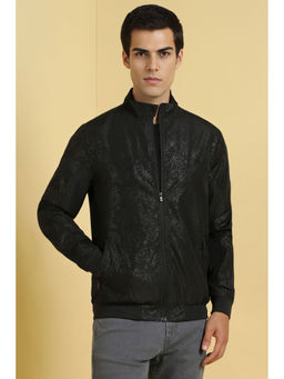 Allen Solly - Men Black Print Full Sleeves Casual Jacket