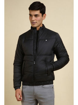 Allen Solly - Men Black Solid Full Sleeves Casual Jacket