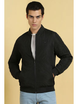 Allen Solly - Men Black Solid Full Sleeves Casual Jacket