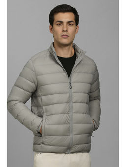 Louis Philippe - Men Casual Grey Solid Jacket
