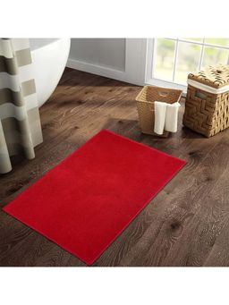 Welspun - Raang Soft Drylon Small Bath Mat 1268 Gsm Craving Technique Red