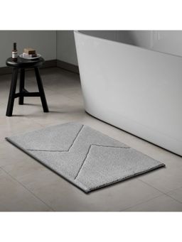 SPACES - Swift Flow Soft Polyester Small Bath Mat Craving Technique Grey