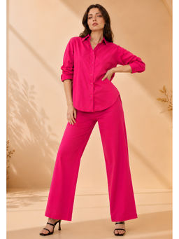 Lounge Dreams - Hot Pink Pure Cotton Co-Ord (Set of 2)