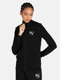 Puma - Graphic Womens Black Jacket