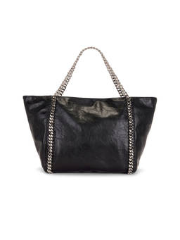 8 Other Reasons - Oversized Faux Leather Tote Bag Black