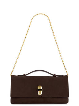 Favorite Daughter - Suede Heirloom Leather Clutch Brown