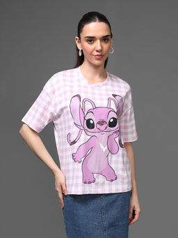 Kazo - Pink Disney Stitch T-Shirt