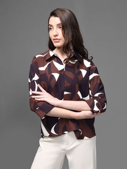 Kazo - Brown Tiptoe Shirt