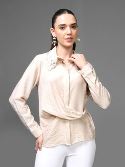 Kazo - Beige Gill Shirt