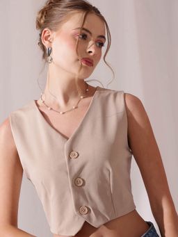 STREET 9 - Beige Tex Top