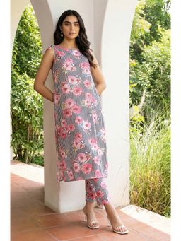 Aurelia - Women's Multi Floral Printed Straight Co-Ord Set