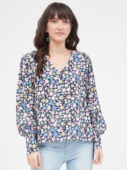 Kibo - Multi-Color Polyester Top