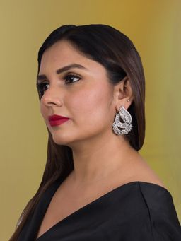 Shhimmerz Jewellery - Baguette Curved Earrings