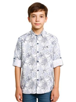 CHARCHIT - Boys Full Sleeves Floral Printed Casual Shirt