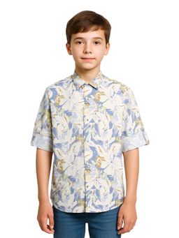 CHARCHIT - Boys Full Sleeves Floral Printed Casual Shirt
