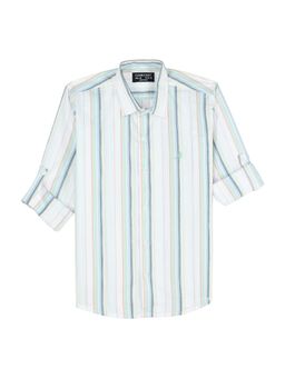 CHARCHIT - Boys Full Sleeves Vertical Striped Casual Shirt