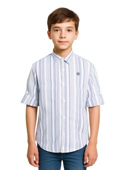 CHARCHIT - Boys Full Sleeves Striped Shirt