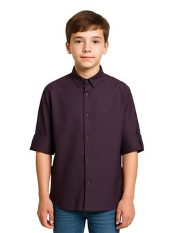 CHARCHIT - Boys Full Sleeves Solid Shirt