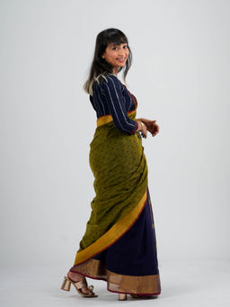 Suta - Multi-Color Woven Pure Cotton Saree without Blouse Piece