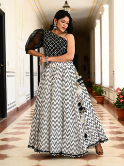 Yuvrani Jaipur - Multi-Color Skirt with Top (Set of 2)