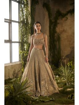 PARUL GANDHI - Gold Spectrum Embroidered Lehenga Set