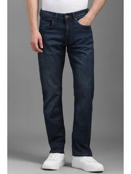 Louis Philippe - Men Navy Blue Slim Fit Jeans