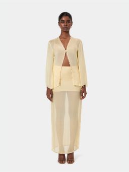 BEYOND - Yellow Shell Trim Skirt