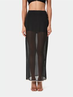 BEYOND - Black Shell Trim Skirt