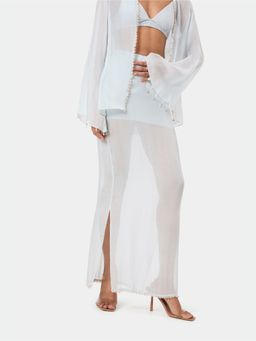 BEYOND - Blue Shell Trim Skirt