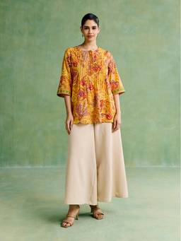 Aarke Ritu Kumar - Multi-Color Cotton Floral Tunic