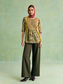 Aarke Ritu Kumar - Multi-Color Cotton Floral Tunic
