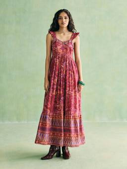 Aarke Ritu Kumar - Multi-Color Cotton Floral Dress