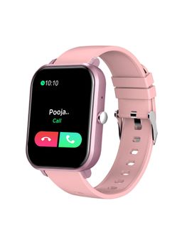 pTron - Force X11 Smartwatch 1.7"(4.44 cm) Bluetooth Calling Heart Rate Tracker SpO2 IP68 (Pink)