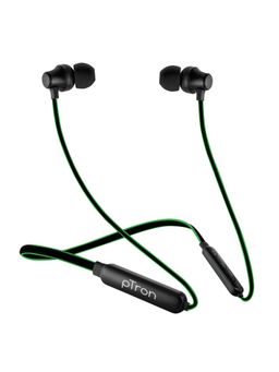 pTron - Tangent Lite Bluetooth 5.0 Wireless Headphones with Mic & In-Line Controls - Multicolor