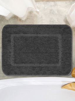 Saral Home - Dark Grey Good Morning Micro Soft & Antiskid Backing Mat